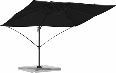 Immagine prodotto di Ombrellone vidaXL nero 351 x 250 x 260 cm in poliestere e alluminio