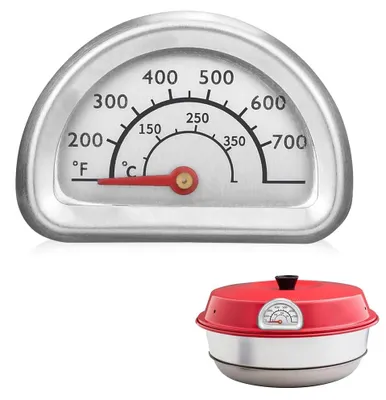 Imagen del producto de Termómetro de acero inoxidable, rango de temperatura de 0°C a 350°C, ideal para hornear y asar