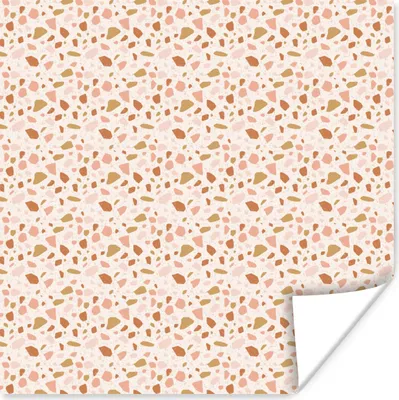 Produktbild von MuchoWow® Poster Textur - Muster - Terazzo 50x50 cm - Wohnzimmerdekoration