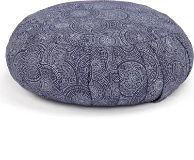 Produktbild von Maharaja Collection: Meditationskissen ZAFU, 38 x 20 cm Mandala, dunkelblau