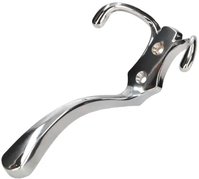 Imagen del producto de KOTARBAU® - Ganchos para perchero, varios colores, doble gancho para ropa, 140 mm, cromo