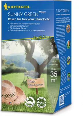 Artikelbild 1 von 'Majestic Profi - Line Sunny Green (1 kg)' aus der Kategorie Rasensamen