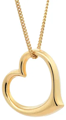Produktbild von Anhänger Swingheart   333 Gold mit vergoldeter Silberkette 38 cm