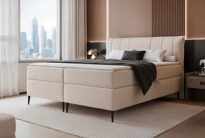 Produktbild von FURMEB24 KONTINENTALBETT SUZI - 140 x 200 cm - CREMIG