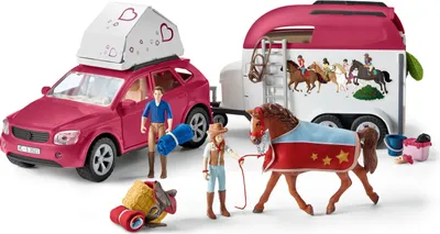 Obrázek produktu pro Schleich 42535 Dobrodružství s autem a přívěsem pro koně