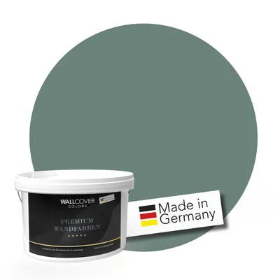 Produktbild von WALLCOVER PREMIUM Wandfarbe Märchenhaftes Glasgrün Hochdeckend Matt 2,5L für 20