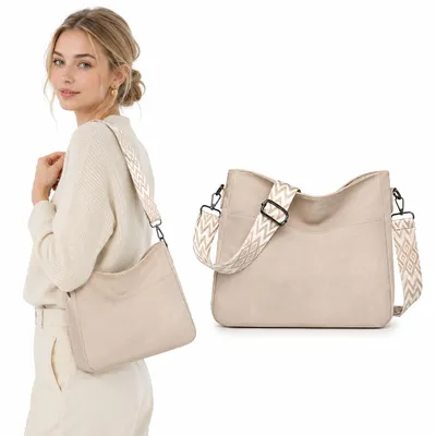 Produktbild von Schultertasche Damen Umhängetasche mit Verstellbar Breiter Gurt,Leicht Crossbody Bag