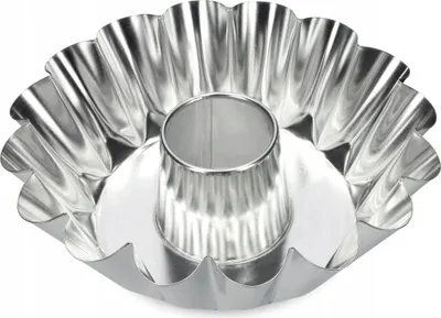Image de Moule à gâteau - Moule à fond tubulaire - 25 cm - Métal - Argent