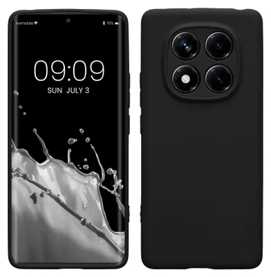 Produktbild von kwmobile Handyhülle für Xiaomi Redmi Note 14 Pro 4G Hülle - weiches Handy Silikon Case - Schutzhülle Cover - Schwarz matt