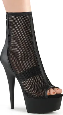 Produktbild von DELIGHT-1006 Damen Booties von Pleaser, Schwarz EU 37, US 7