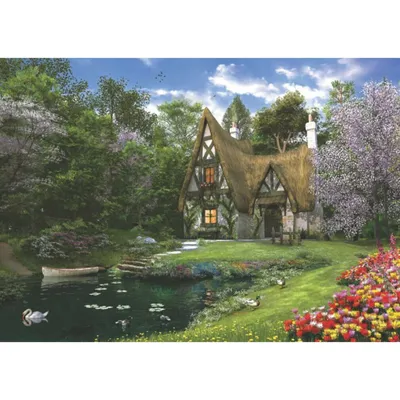 Produktbild von ANATOLIAN Puzzle Frühlingshäuschen am See 3000 Teile