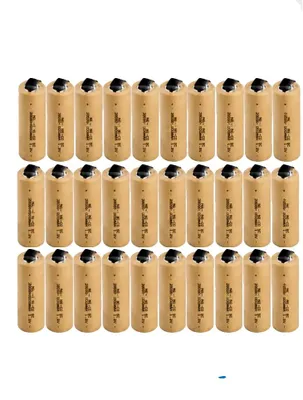 Immagine prodotto di Batterie ricaricabili, capacità 2800mAh, tecnologia Ni-Cd di lunga durata, 1.2V, confezione da 30 pezzi