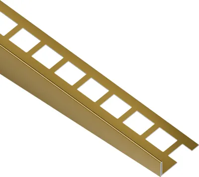 Produktbild von EX1/KP4 EXCELLENT spádová lišta ACARA, orientace pravá, nerez RAL1036 perleťová zlatá lesklá, 10 mm, 2 m