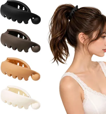 Productafbeelding van Set van 4 retrobananenhaarclips voor dames