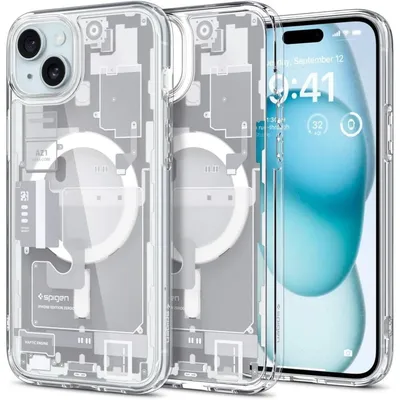Obrázok produktu pre Spigen ACS07035, Ochranný obal, Apple, iPhone 15 Plus, 17 cm (6.7"), Priehľadná, Biela