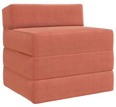 Immagine prodotto di Divano Letto Pieghevole Rosso Arancio 200 x 70 x 10 cm
