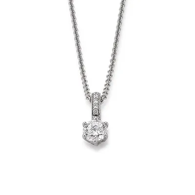 Produktbild von Viventy 777342 Halskette mit Anhänger Damen 6 Zirkonia Sterling-Silber