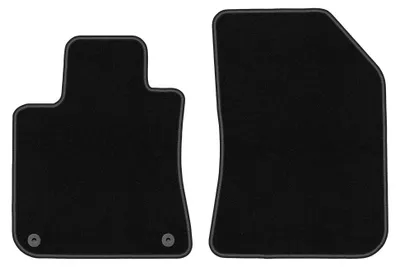 Image de Tapis avant en moquette pour Peugeot 308 II 2013- (à hayon) – 2 pièces, noirs, sur mesure – Wielganizator BASIC
