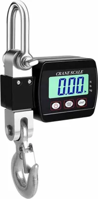 Produktbild von INF 500 kg Digitale Kranwaage - Robuste Hängewaage mit LCD-Display Schwarz