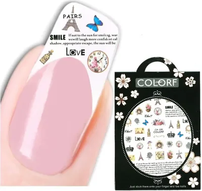Produktbild von 3D Nagel Sticker Nail Art Aufkleber Paris Parfüms Gemälde Aufkleber