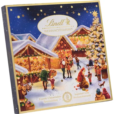 Zdjęcie produktu dla Kalendarz Świąteczny Lindt mieszanka kulek MiniBalls 115g