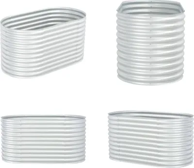 Produktbild von vidaXL Garten Hochbeet 160x80x81 cm Verzinkter Stahl Silbern - Garten-Hochbeet - Garten-Hochbeete - Hochbeet - Hochbeete