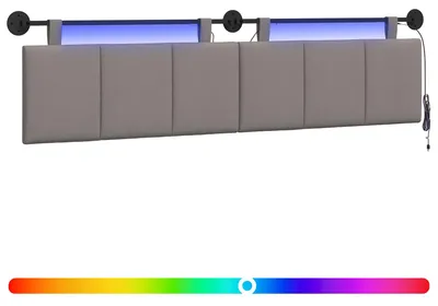 Produktbild von Hängendes Kopfteil Mit LED Licht Taupe Stoff