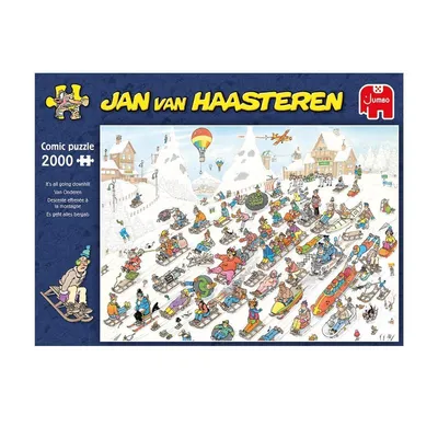 Produktbild von Jan van Haasteren - Es geht nur bergab - 2000 Teile