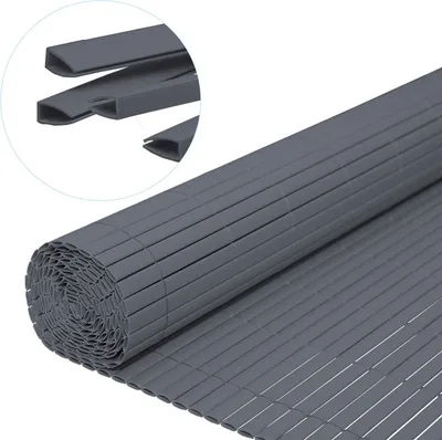 Produktbild von Jopassy PVC Sichtschutzmatte Sichtschutzzaun Sichtschutz für Zaun Balkon Windschutz Grau 90x600cm