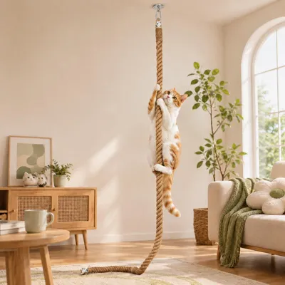 Produktbild von Jute Katzenkratzbaum mit Karabinerhaken