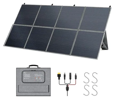 Immagine prodotto di Pannello solare pieghevole - 400 W, monocristallino - 41 V di uscita - leggero e compatto