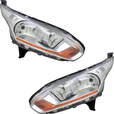 Produktbild von TYC Scheinwerfer Set für Ford Transit Connect 2/2013- Chrom LWR Stellmotor H7 H1