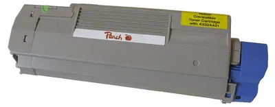 Image de Toner Peach 43324421 jaune compatible PT247 pour OKI C5500, C5800, C5900 (5000str./5%)