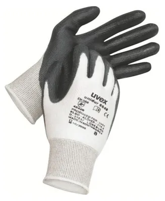 Productafbeelding van uvex unidur 6648 snijbeschermende handschoen, wit/zwart, maat 11