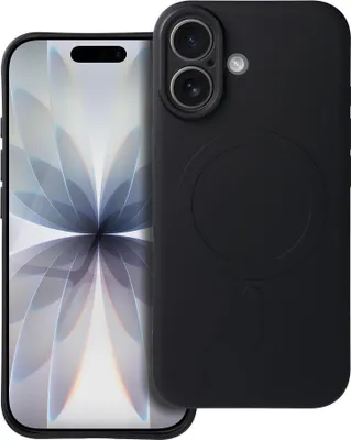Produktbild von Silicone Mag Cover Magnet Hülle Schwarz Kompatibel mit iPhone 17