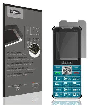 Produktbild von Full Cover Privacy Blickschutzfolie für Masstel Izi 30 Folie Anti-Shock