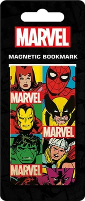Image de Signet magnétique Marvel Comics (grille rétro)