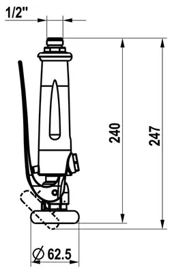 Produktbild von KWC Gastro Geschirrwaschbrause graphitgrau, 1 Stk.