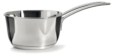 Butterschmelzer aus Edelstahl, 10 cm Ø, 300 ml, Silber