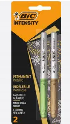 Produktbild von BIC Intensity Metallic Permanent Marker Set (2 Stück)