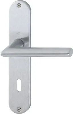 Produktbild von HOPPE Langschild-Garnitur Stockholm Edelstahl matt E1140Z/302 - 3846503