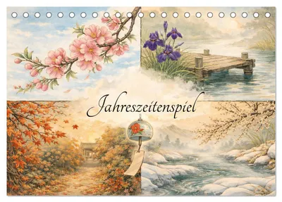 Produktbild von Jahreszeitenspiel (Tischkalender 2027 DIN A5 quer), CALVENDO Monatskalender