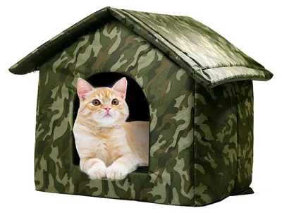 Imagen del producto de Refugio para gatos, para exteriores, impermeable y resistente al viento