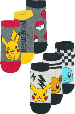 Obrázek produktu pro Pokémon Pikachu dětské ponožky 6 párů, velikost: 27–30