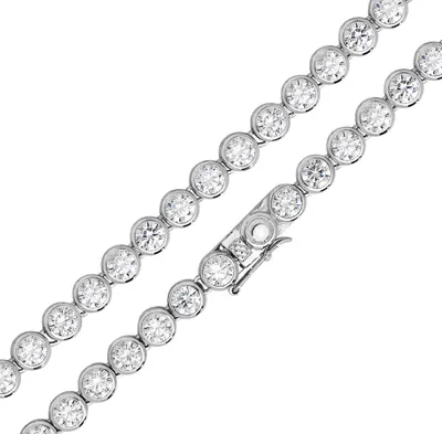 Produktbild von 925 Sterling Silber Herren/Damen - Armband - 20cm*7mm; TRS16636L8