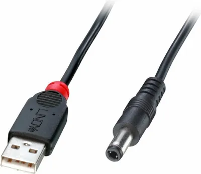 Zdjęcie produktu dla Lindy USB / kabel zasilający - wtyczka DC 5,5 x 2,1 mm (M)