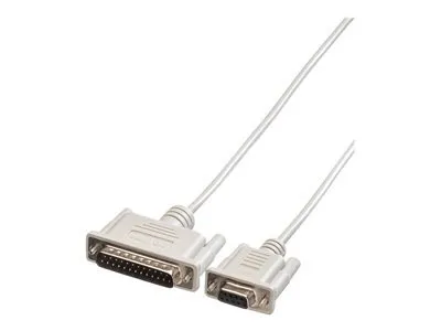 Produktbild von ROLINE Kabel seriell - DB-9 (W) zu DB-25 (M)