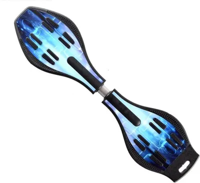 Productafbeelding van Caster Board - Waveboard Ripstick - Buitenspelen - Verlichte wielen - 74 cm - Blauw/Roze