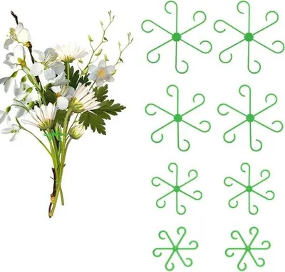 Immagine prodotto di Supporti per piante - Set di 8 supporti fissi per piante in vaso (verde)