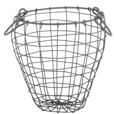 Produktbild von Esschert Design Drahtkorb Klein bauchige Form - Metall